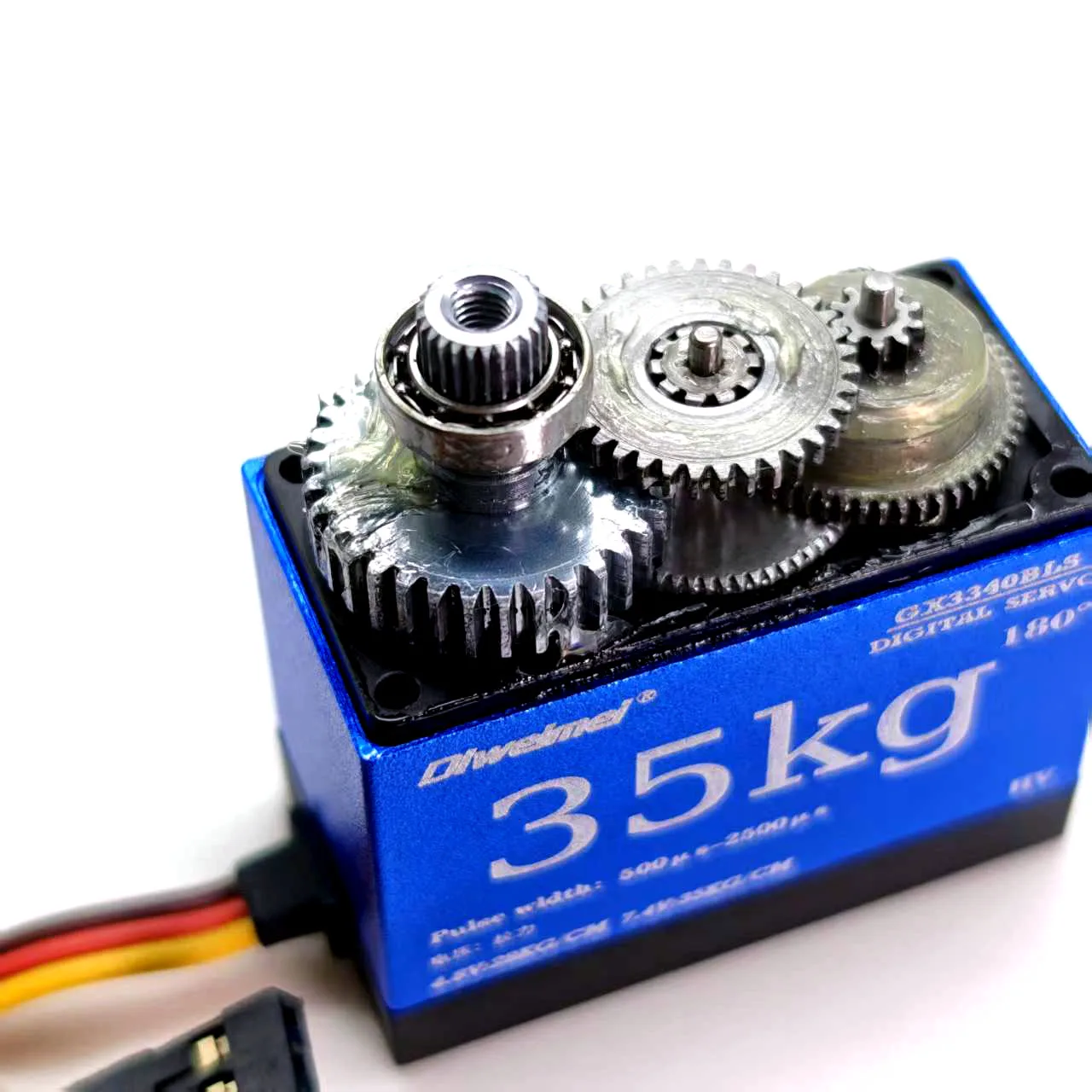 35KG デジタルサーボ 180/270 度、メタルギア高トルク 7.4V、ヘビーデューティー RC ロボット産業用