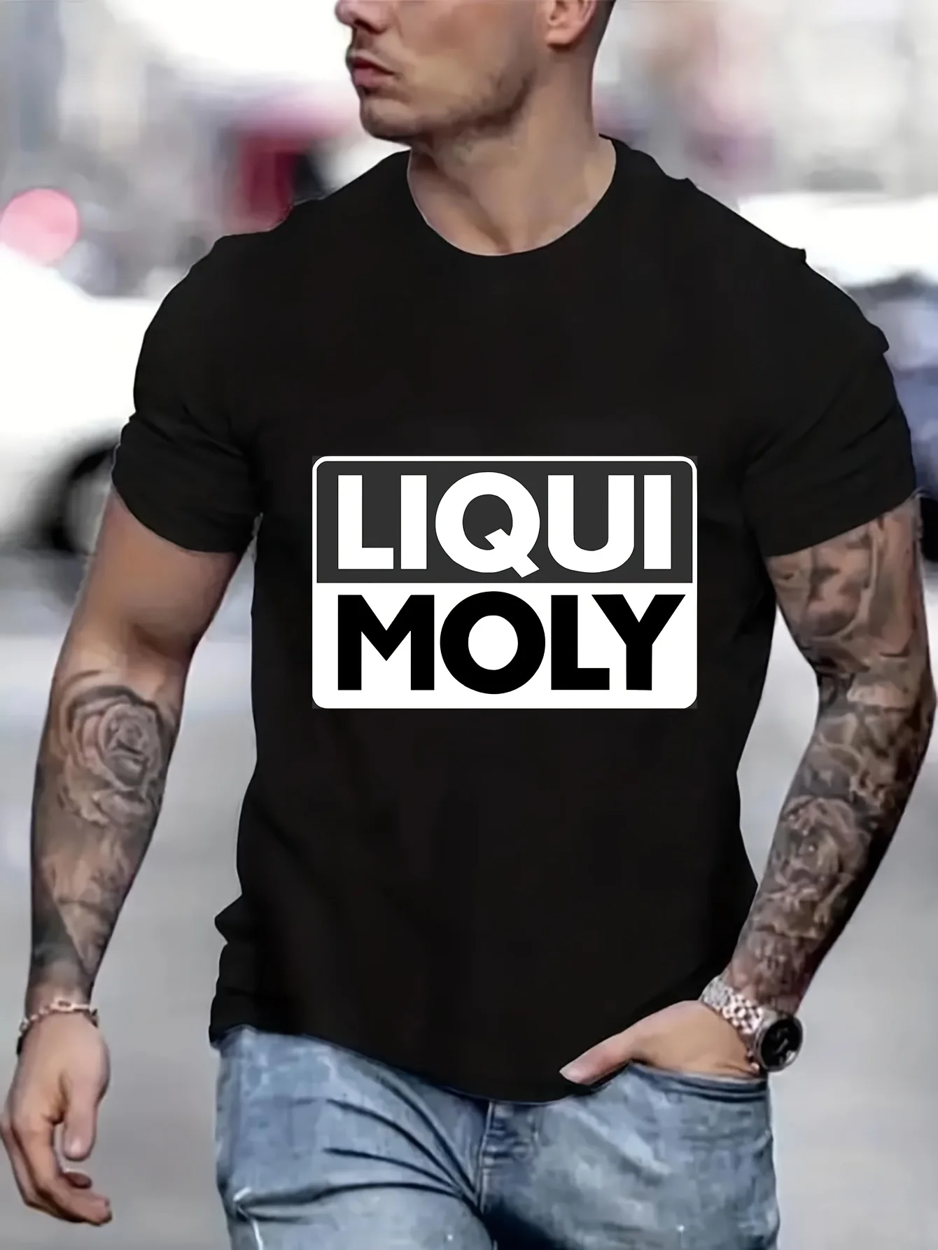 Liqui moly Manga Funny T-Shirts Mens Designer Clothes Anime Men T shirt Printed T-Shirt B5024394