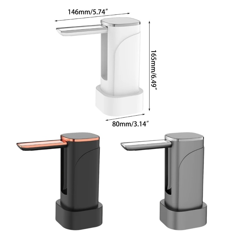 ปั๊มน้ำขวดไฟฟ้าเครื่องจ่ายน้ำอัตโนมัติจอแสดงผลดิจิตอลแบบพกพาเสียงรบกวนต่ำเหยือกน้ำเครื่องจ่ายอุปกรณ์เบ็ดเตล็ด