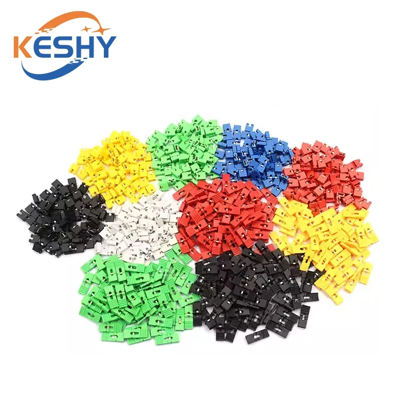 100PCS Jumper Cap 2.54mm Pitch Pin Header Connector Long Type Jumper Plug Cover 5 Colors DIY Repair Parts diygba