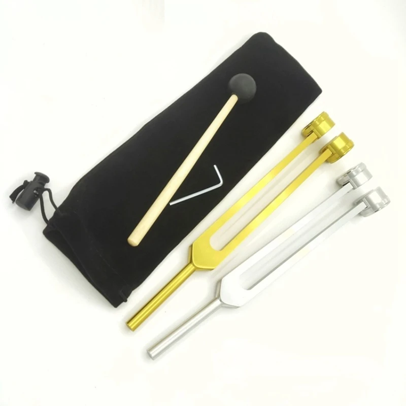 Extended 25Cm Ear Cleaning Tuning Fork 128HZ Tuning Fork With Wrench, Cloth Bag And Hammer