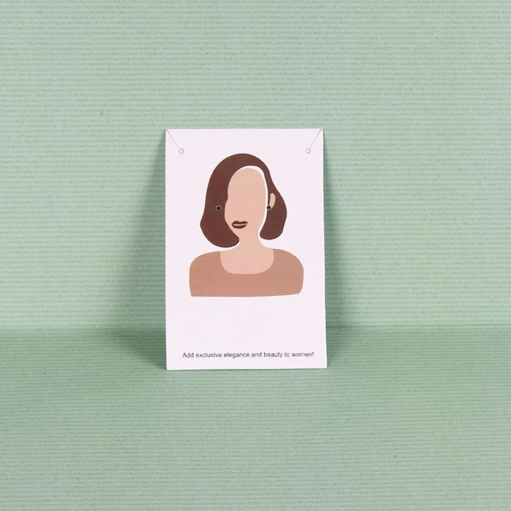 

100Pcs Earring Cards Display Holder Paper for Earrings Ear Studs Necklace Jewelry Storage Organizer Supplies Earring Cards