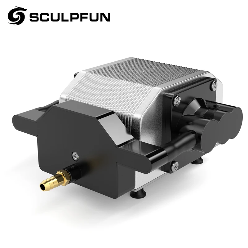 SCULPFUN 30L/Min Laser Air Assist Pump Air Compressor for S10 Laser Engraving Machine Adjustable Speed Low Noise Low Vibration