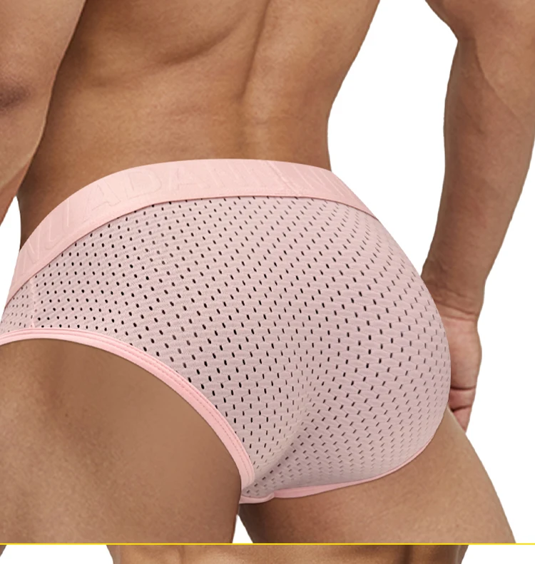 Calzoncillos de Verano y Primavera para Hombre, Diseño con Bolsillo Separado, Malla Transpirable, Ropa Interior Deportiva Delgada y Fresca para Hombre