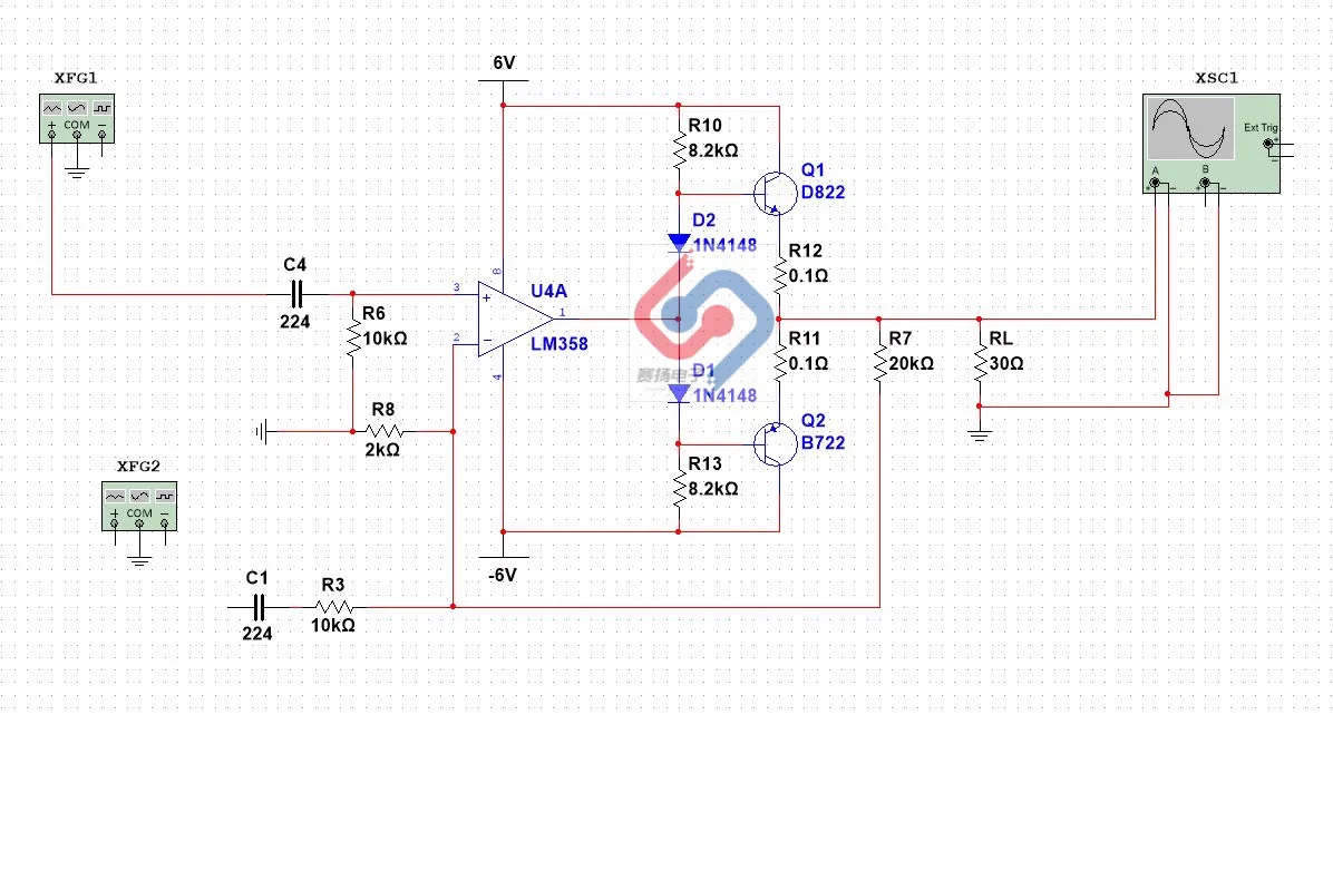 Audio power amplifier circuit maintenance board circuit fault maintenance board simulation diagram SYB60