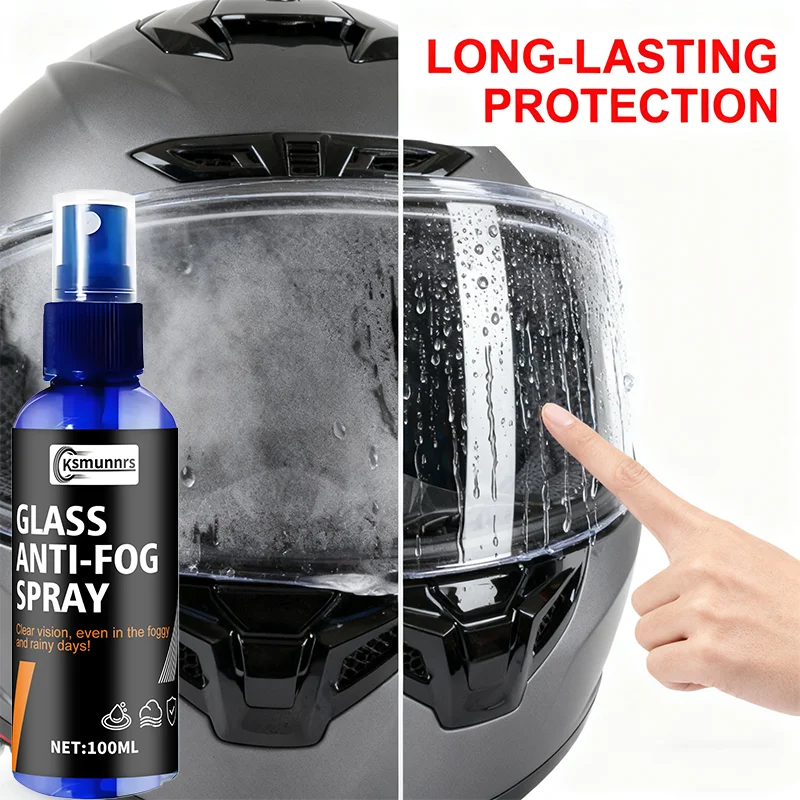 NEW! Motorcycle Multi functional anti fog polishing agent - motorcycle helmet anti fog, suitable for car glass, helmets, glasses image 3