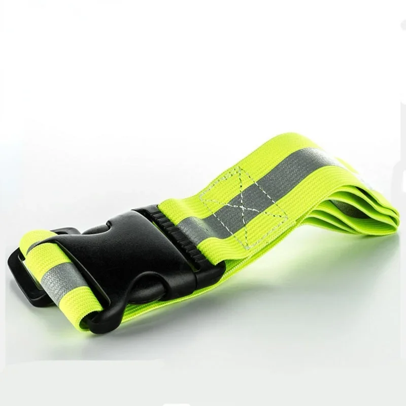 Reflective Band for Running High Visible Night Safety Gear for Arm Wrist Waist Ankle Adjustable Elastic Safety Reflective Belt