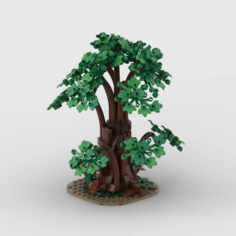 

City Street View Model MOC Building Bricks Green Landscape Tree Modular Technology Gifts Holiday Assemble Children Toys Suit