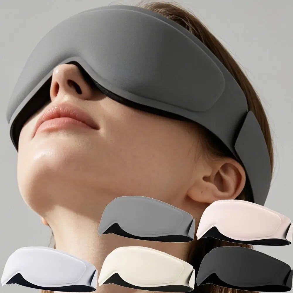 Full-coverage Weighted Eye Mask Light-blocking Breathable Gravity Eye Shade Adjustable Sleep Aids Travel Relax Eyepatch