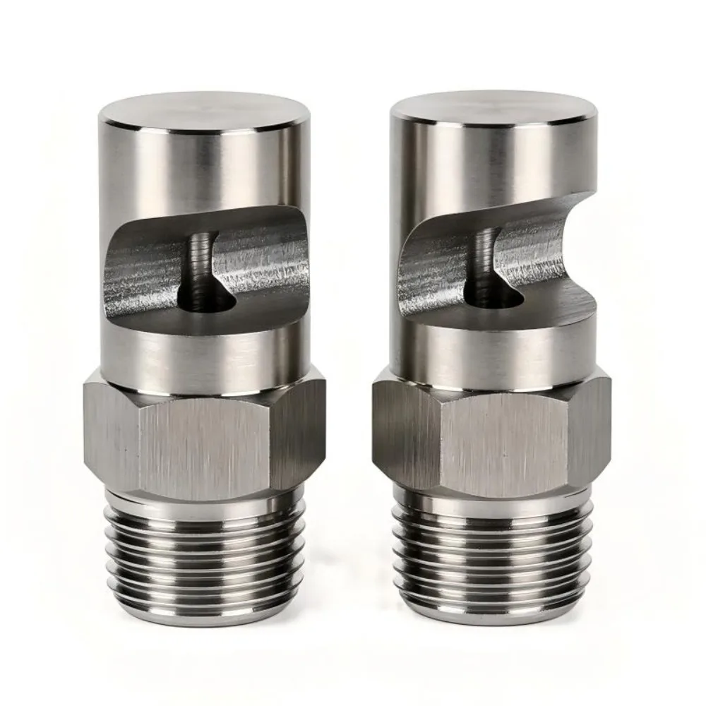 K-Type Wide Angle Flood Jet Spray Nozzle SS BSPT 1/8