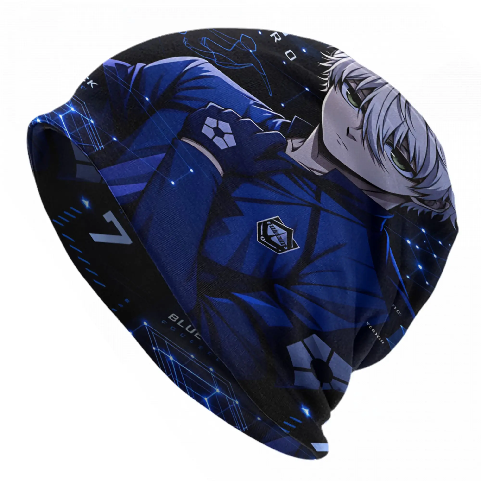 Manga Nagi Seishiro Bonnet Hats  Beanie Hats Graphic Knitted Hat Spring Street Men Women Outdoor Head Wrap Caps
