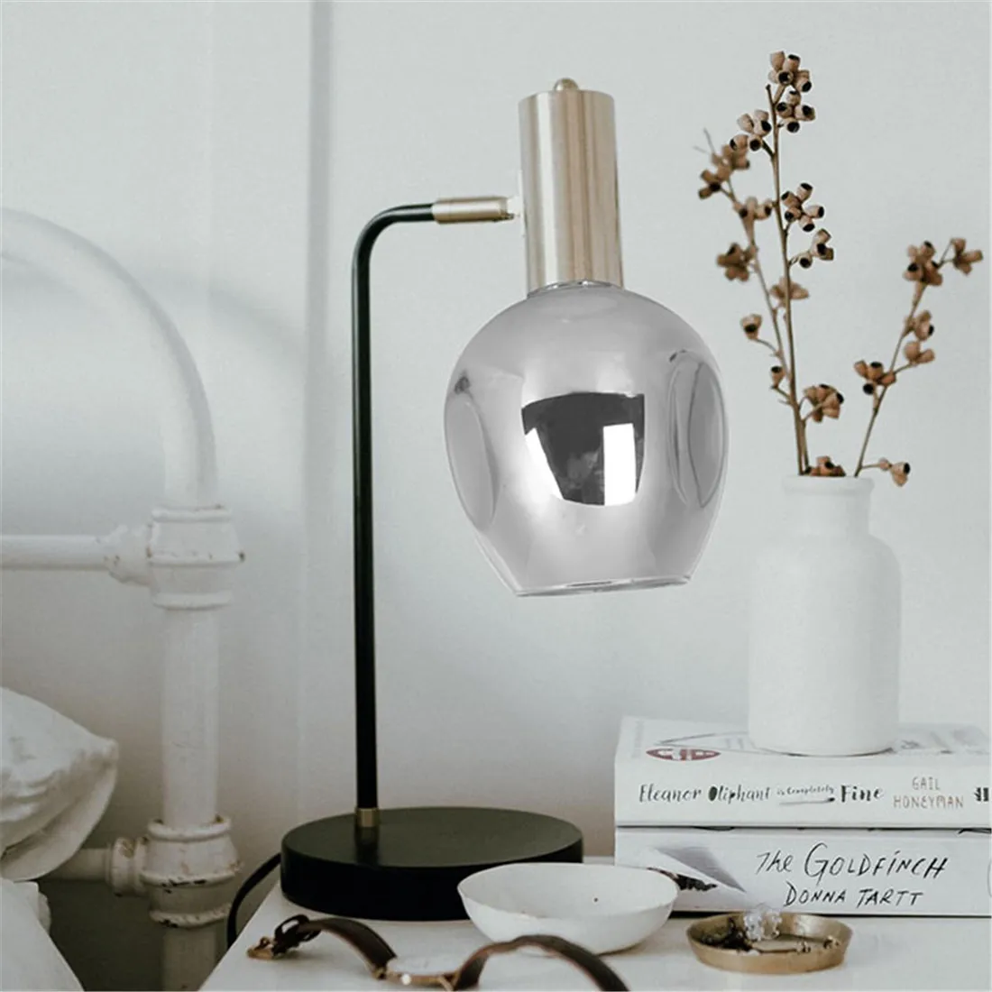 Vintage Decor Glass Lamp Shade Wine Cup Shape Smoke Grey light covers European Style Gray Lighting Replacement Lamp Cover Home