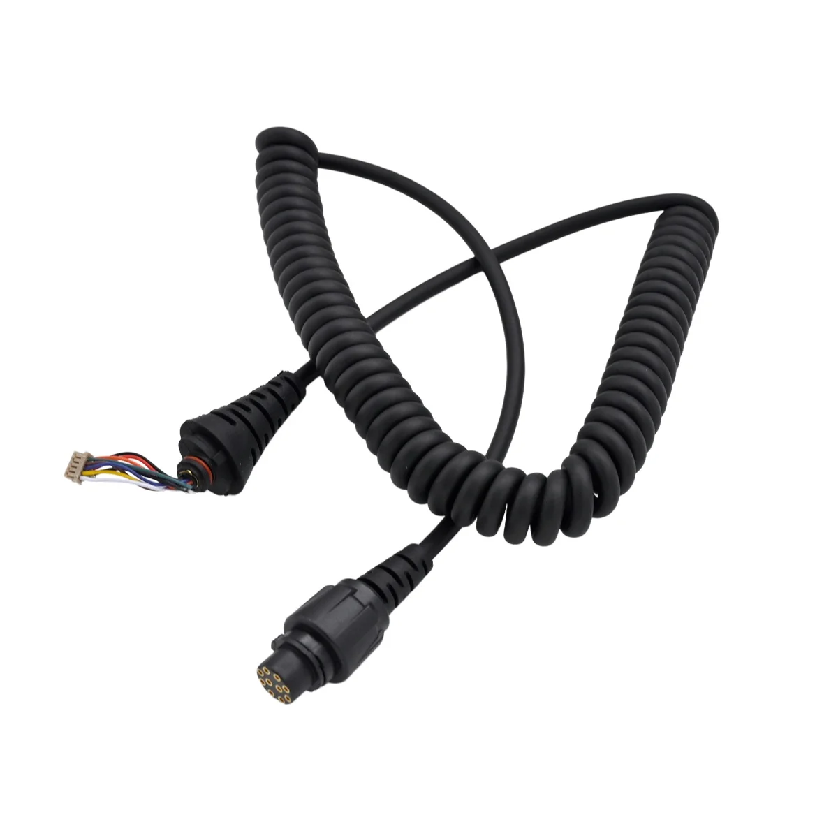 SM25A1 Microphone Extend Cable 10 Pin for HYT MD780 MD650 MD655 MD652i RD960 RD620 MD655 Radio Stretchable Cord Accessory