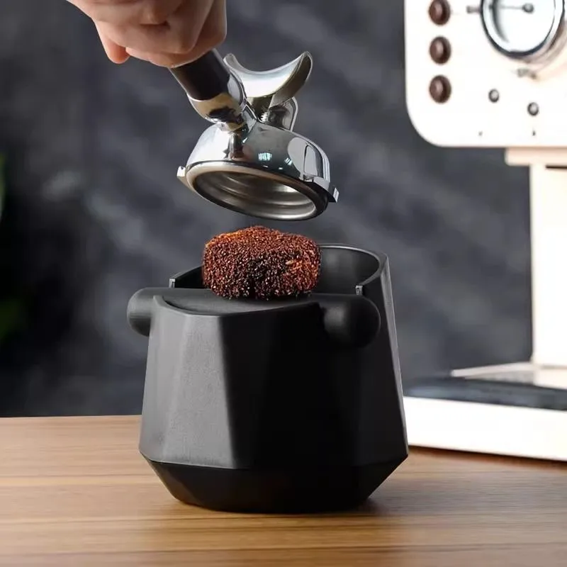 Retro Bar Counter Desktop Coffee Powder Residue Bucket Household Anti Slip Waste Powder Tapping Box Coffee Residue Storage ZI740