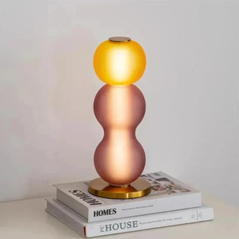 Colored Glass Floor Lamp Living Room Sofa Side Standing Lamp Kitchen Lamp Bedroom Bedside Lamp Home Decoration Table Light LED