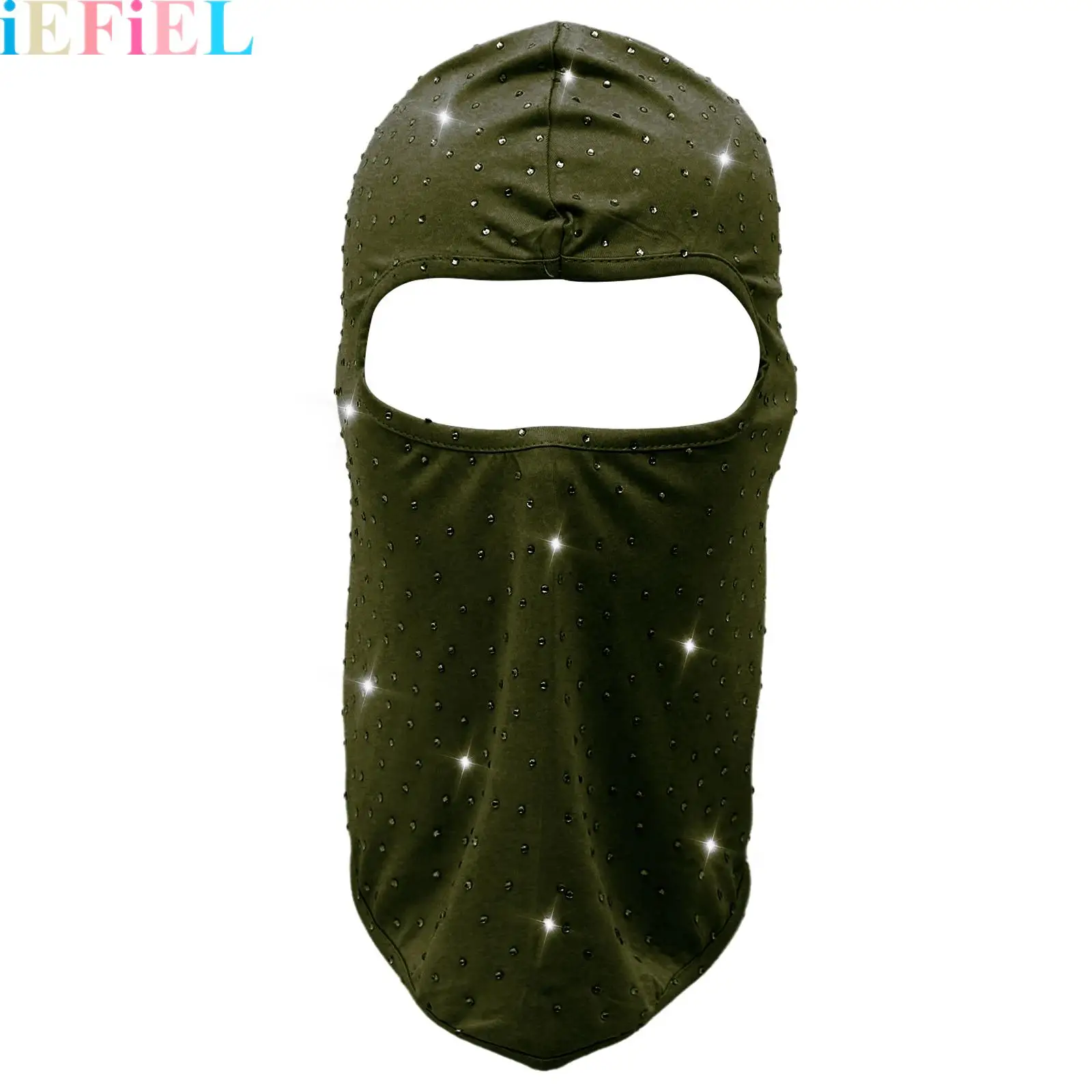 

Quick Dry Balaclava Ski Mask Balaclava Ski Mask Bling Sequins Cooling Neck Gaiter Windproof Face Mask for Motorcycle Cycling
