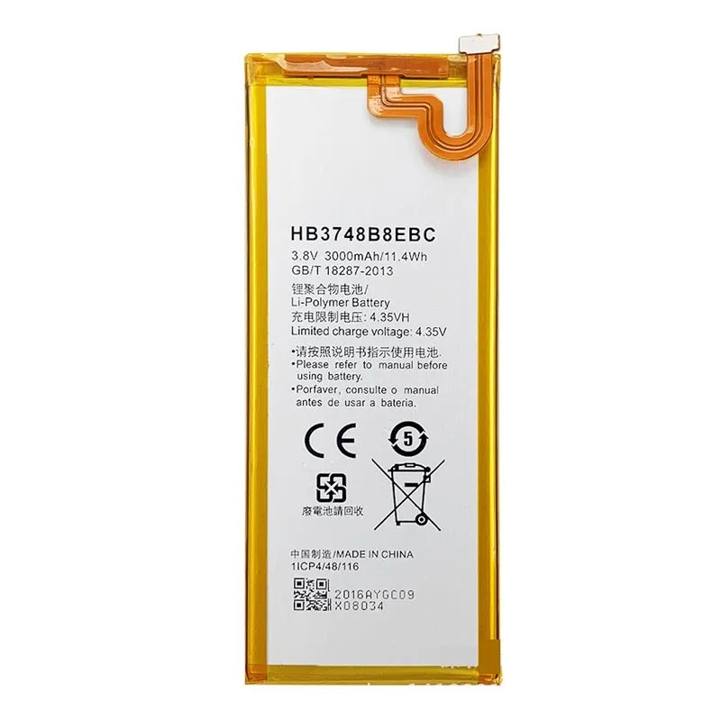 بطارية بديلة جديدة لجهاز Google Huawei Ascend G7 HB3748B8EBC بقدرة 3000 مللي أمبير في الساعة + أدوات #2