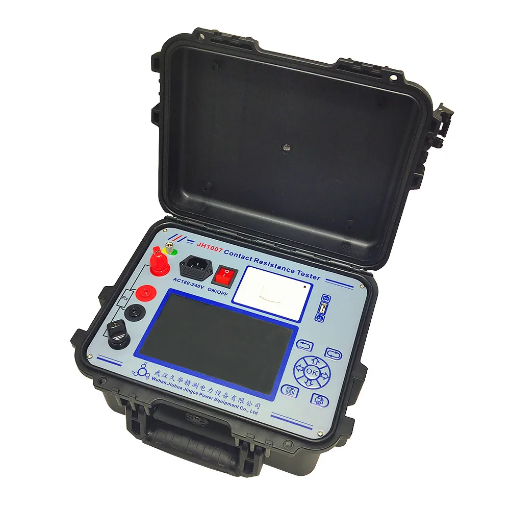 

100A Micro Ohm Meter Circuit Breaker Tester Hipot Leakage Switch Tester Loop Resistance Meter Contact Resistance Tester