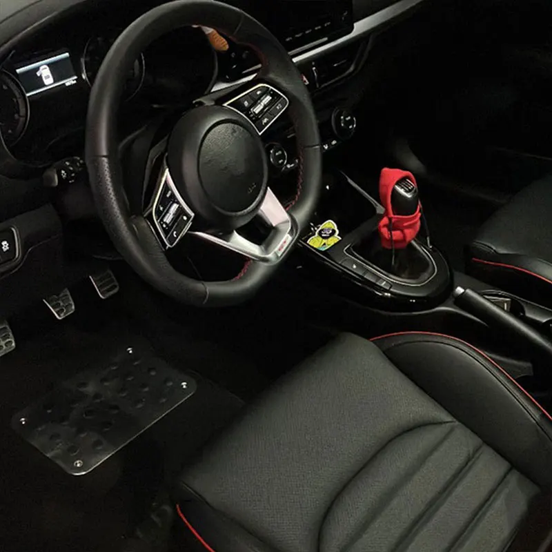 Hoodie Car Gear Shift Knob Cover Manual Handle Change Lever Cover For Peugeot RCZ 308 307 206 408 407 3008 Styling Accessories