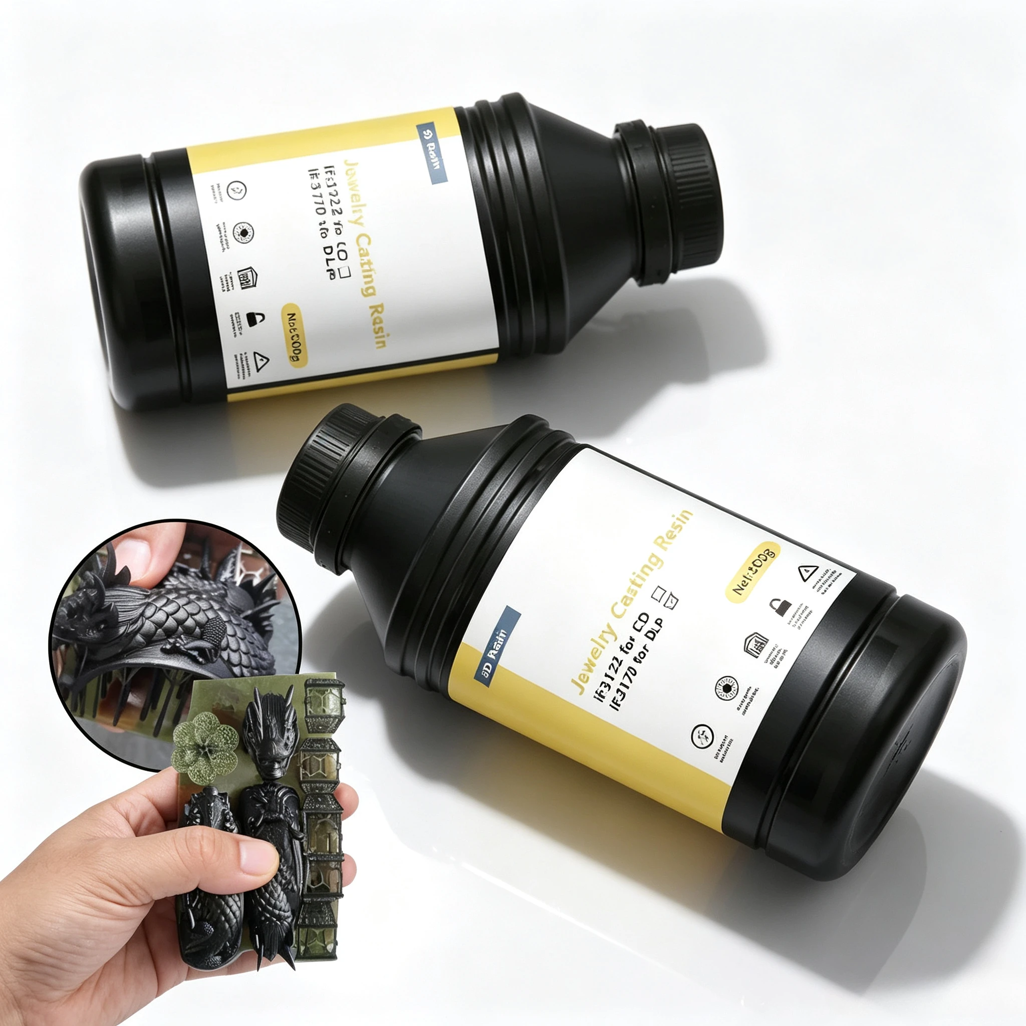 3D Printing Wax Machine - 405nm Dark‑Green Castable Photosensitive Resin Residue‑Free