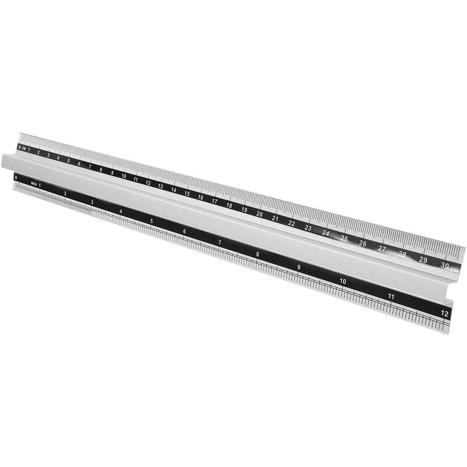 Metal Scale Ruler Compact Ergonomic Handheld Measuring Tool Portable Multi-Use Straight Drawing Ruler Professional Drawing Tool