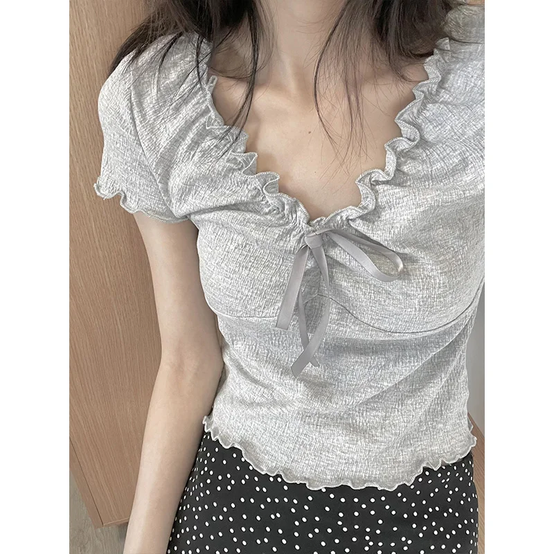 T-shirt unica V-Ne ort Sve Design da donna Sensation Small ence Ele Special Slim oulder ort Sweet And Spic...