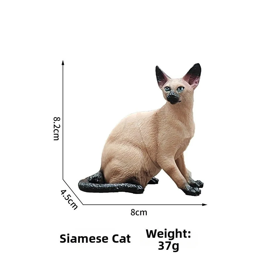 New Mini Cat Model Figures Pastoral Cat Corgi Simulation Dog Ornament PVC Realistic Miniature Animal Statue Desktop Decoration