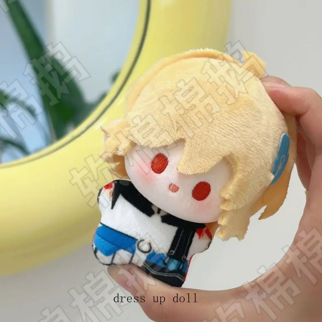 

10cm Genshin Impact Kaveh Attributes Cartoon Print Plush Doll Pendant Starfish Body Keychain Toy Dolls Figures Gifts