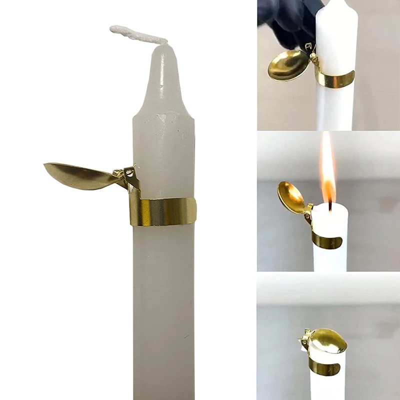 Automatic Candle Snuffer Fire Extinguisher Gold Silver Candle Flame Safely Wick Flame Extinguishing Clip Accessories