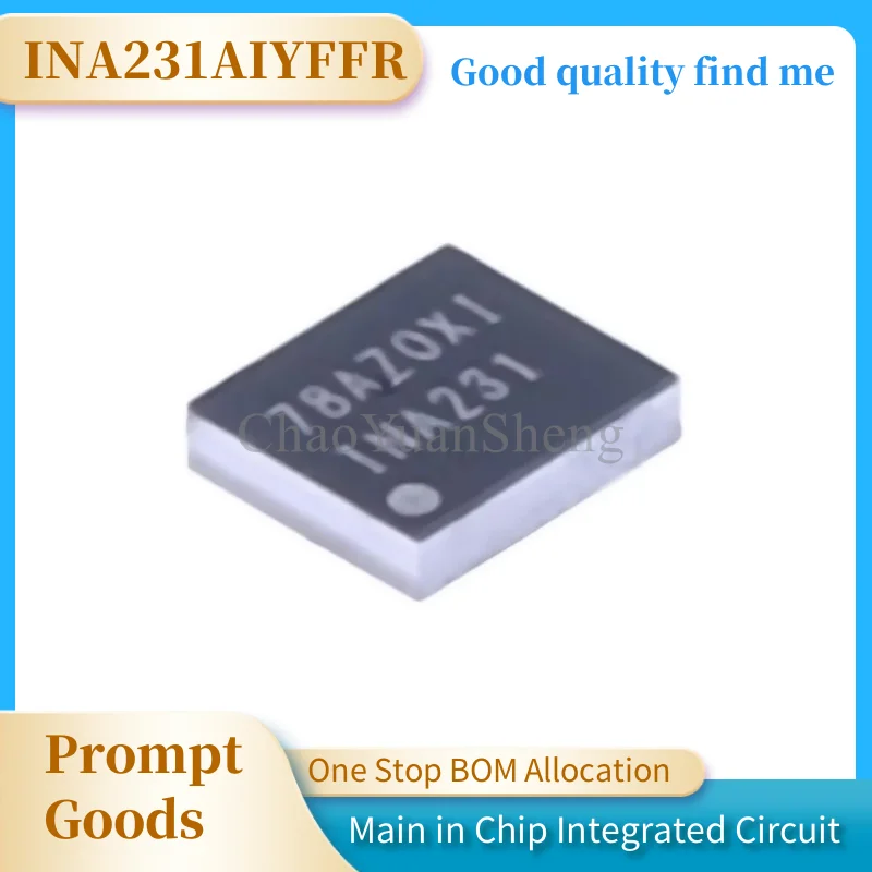 1Pcs 100% New INA3221AIRGVR INA3221AI INA3221 QFN16 INA231AIYFFR INA231AI INA231 BGA12 Brand new original chips ic