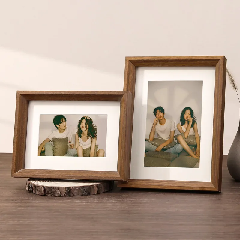Wooden Photo Frame Display StandDecorative Picture Frame with Empty Frame Option Perfect for Memorable Moments and Home Decor