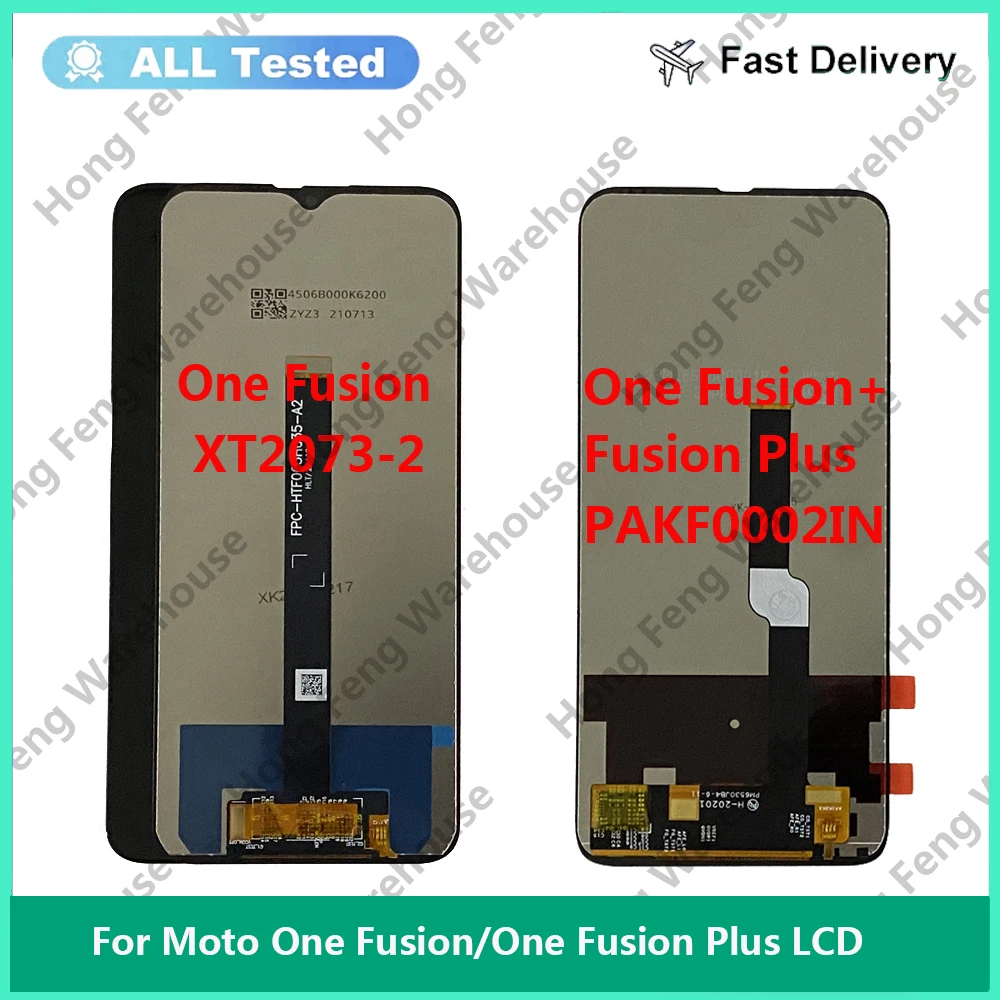 For Motorola Moto One Fusion lcd OneFusion XT2073 LCD Display Touch Screen Digitizer Assembly For Moto Fusion Plus LCD Fusison+