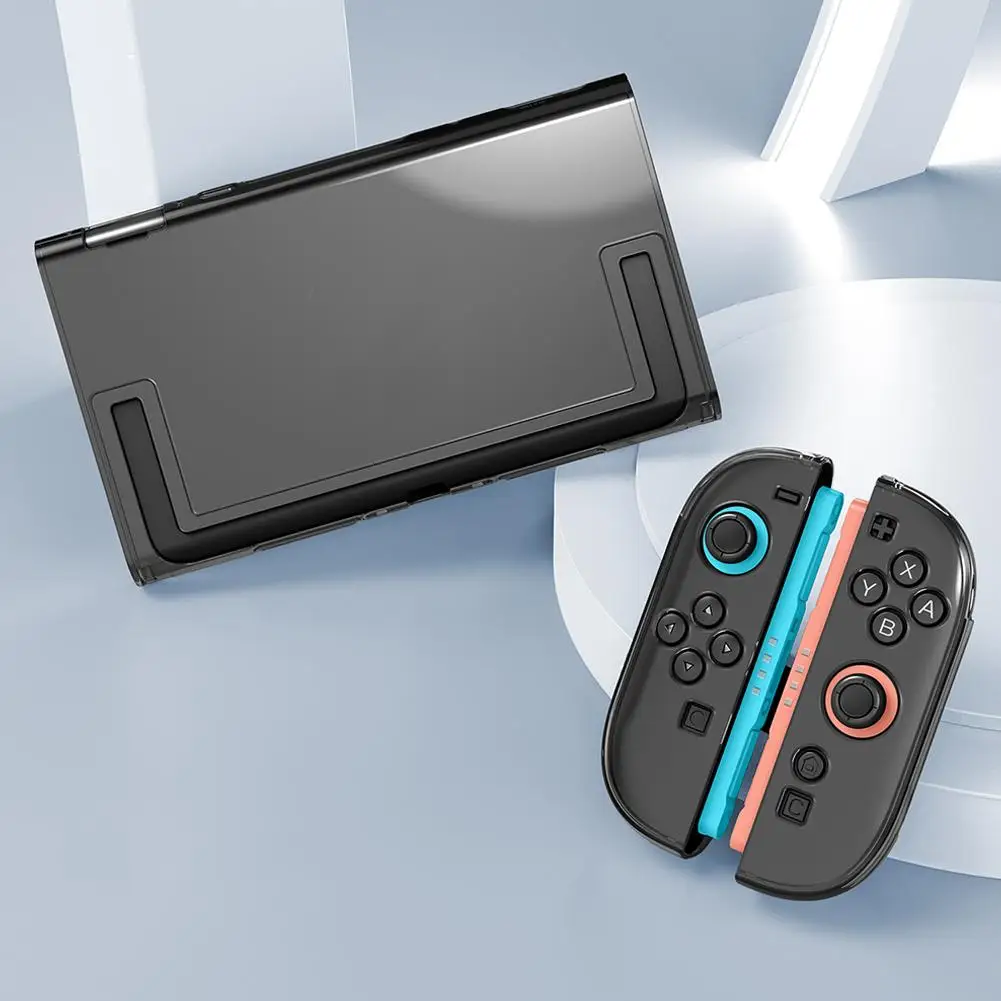 Schutzhülle für Switch 2-Konsole, abnehmbare JoyCons, dünnste Schale mit Halterungsöffnung, hohles Design, P1R7