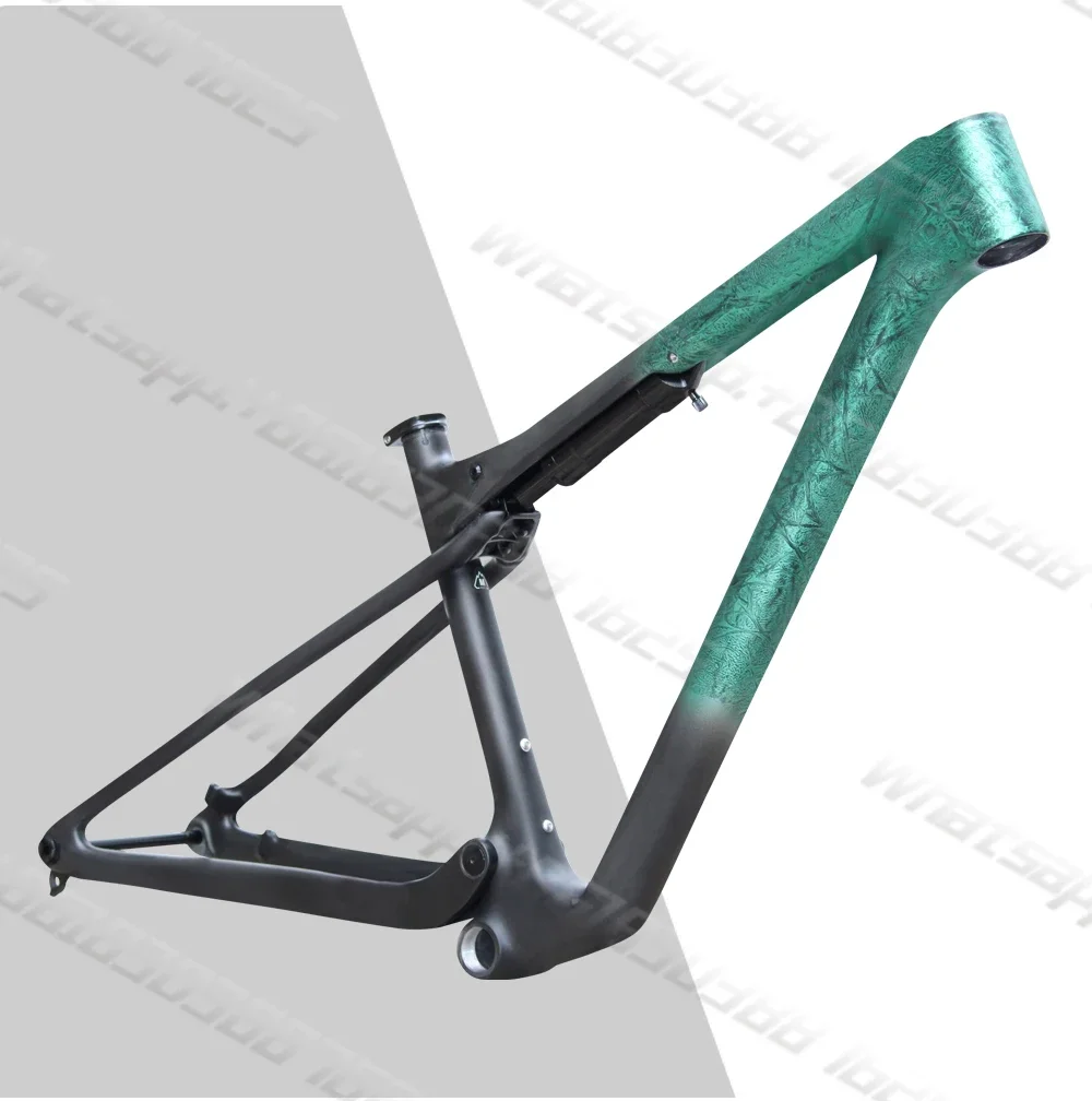 Nuovo telaio in carbonio 29ER Full Suspension Mountain Bike Frameset UD BSA XC MTB bicicletta da viaggio 100mm con reggisella 30.9*420mm