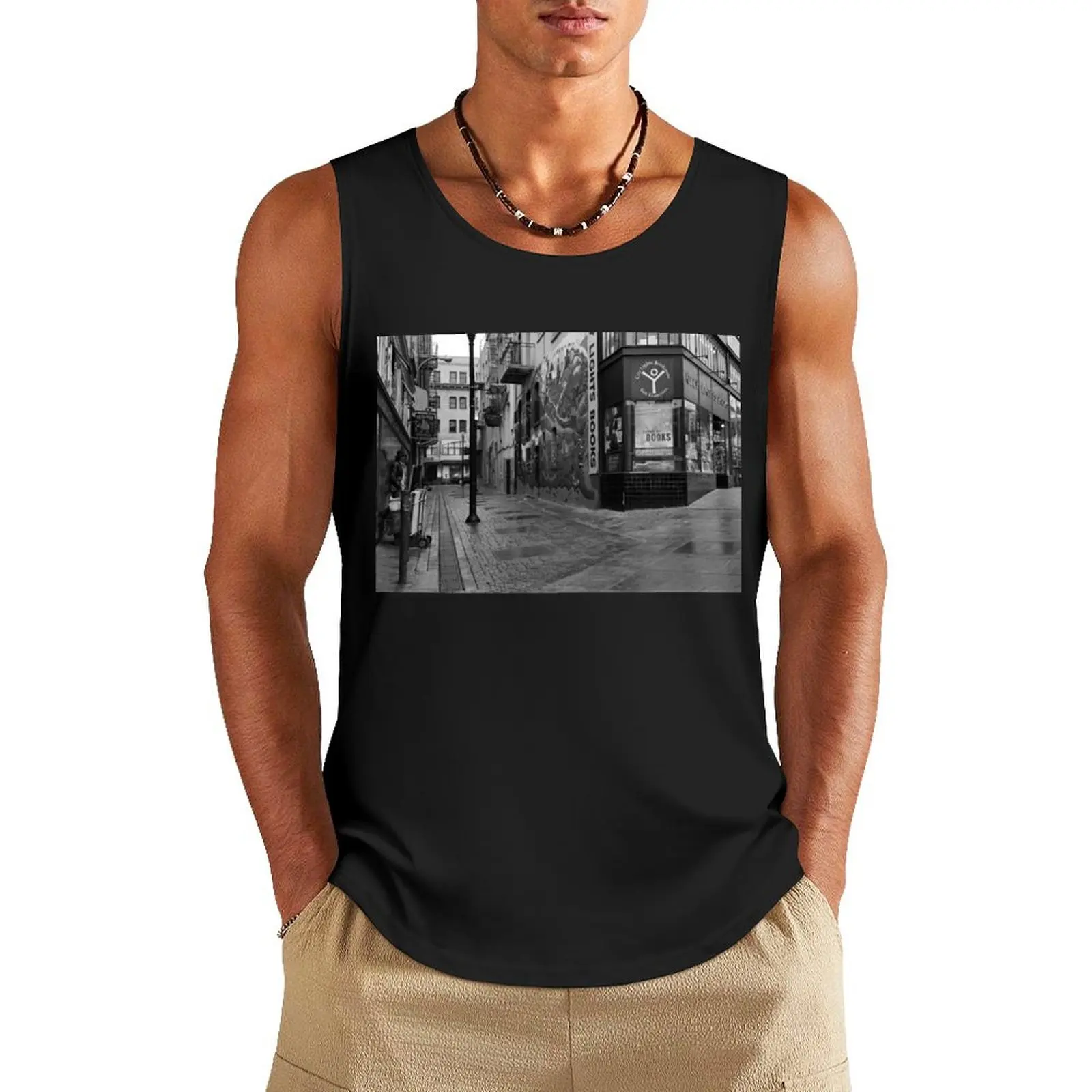 Jack Kerouac Alley Tank Top sports suits gym for men