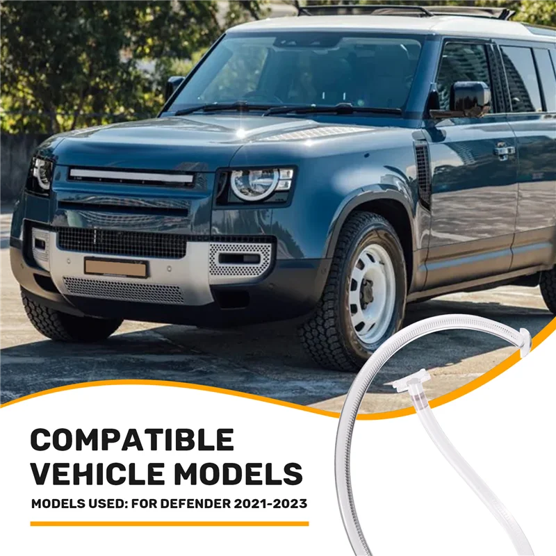 

Практичная для Land Rover Defender 2020-2023, направляющая для DRL, направляющая пластина, трубка для фар, дневные ходовые огни, передняя часть