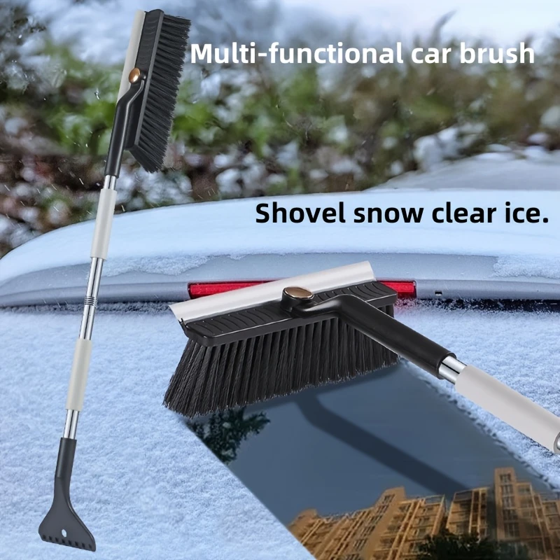 3 In 1 Car Snow Scraper Detachable Clean Brush Car Windshield Cleaning Shovel Ice Breaker Scraping Winter Snow Brush Shovel Tool