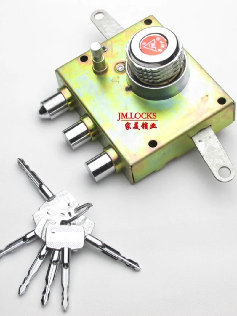 Old Automatic Lock Cross Weishi Cow Security Door Automatic Lock Replacement Upgrade Leaf Lock