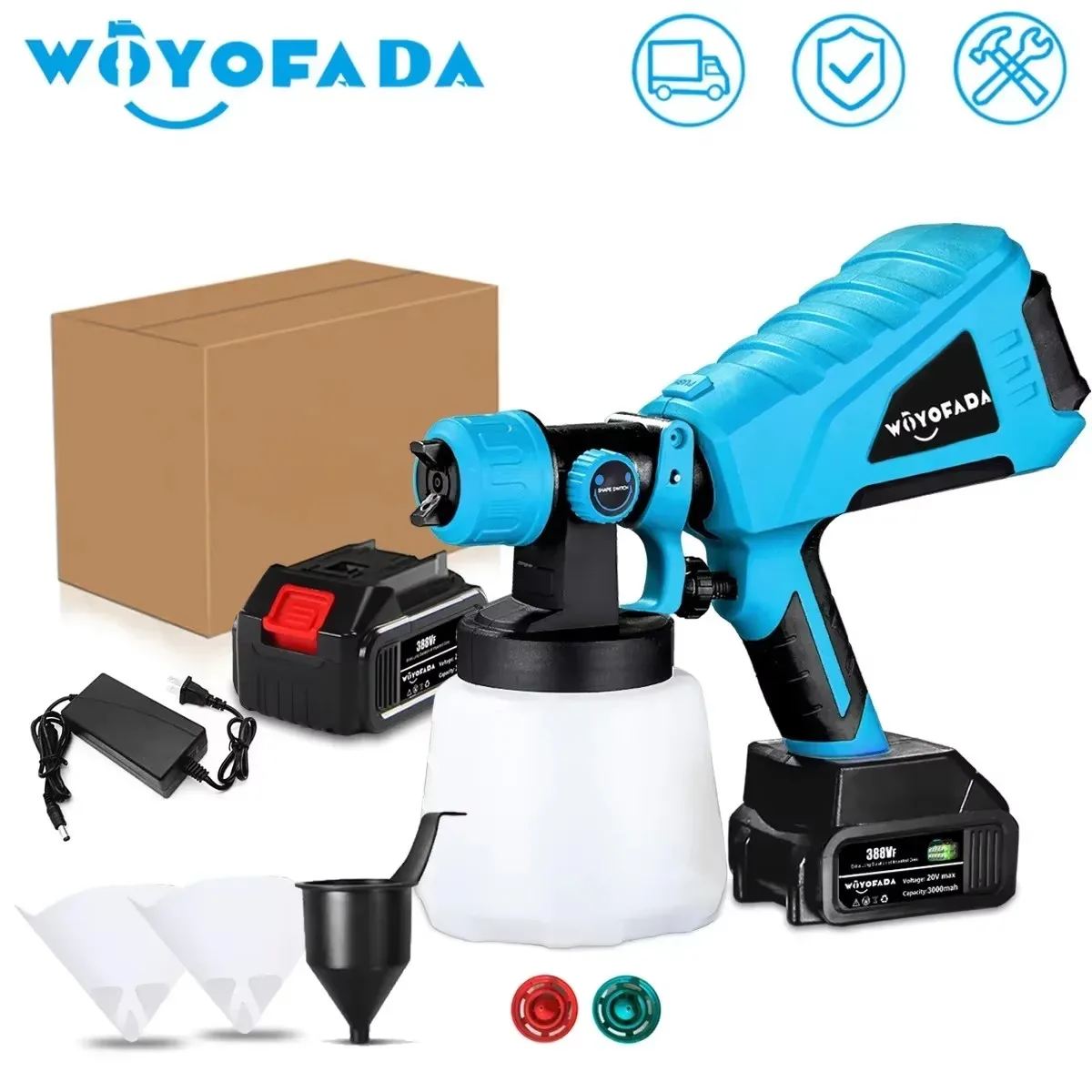 Makita – pistolet de pulvérisation électrique sans fil, bleu, désinfection domestique, stérilisation, pulvérisateur de peinture Portable, batterie