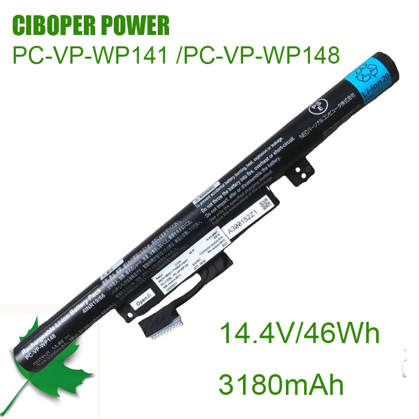 CP Genuine Laptop Battery PC-VP-WP141 14.4V/46Wh/3180mAh For PC-NS700FAR NS750/C  NS750​ Notebook