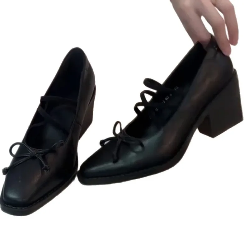 Fashionable women's shoes casual women's leather shoes comfortable women high heel pumps 83