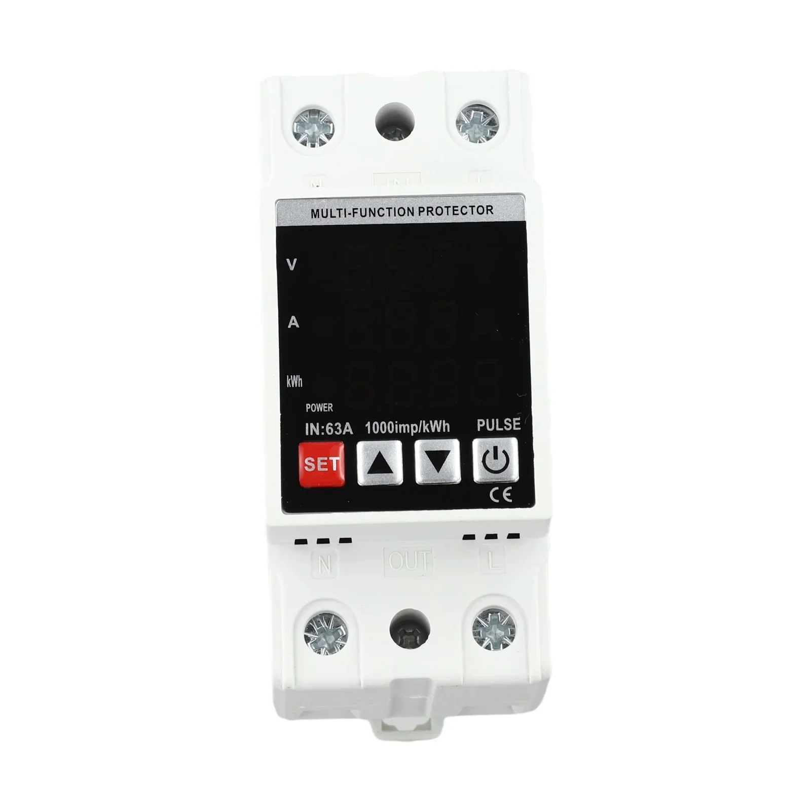 Power Monitor Flame Retardant Electricity Meter Energy Meter AS SHOWN Screw-free Installation High-precision Measurement