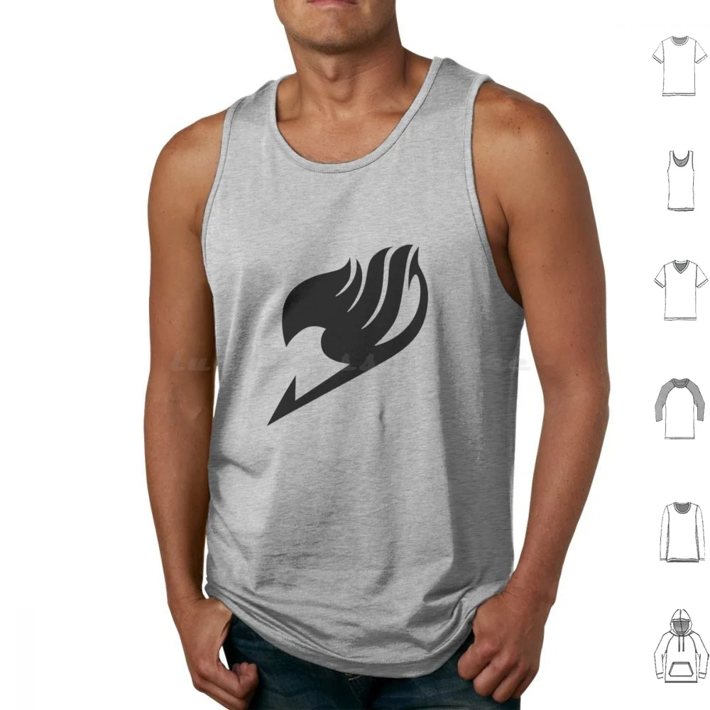 Logo Tank Tops Vest Sleeveless Logo Manga Guild Anime Guild Mark Natsu Lucy
