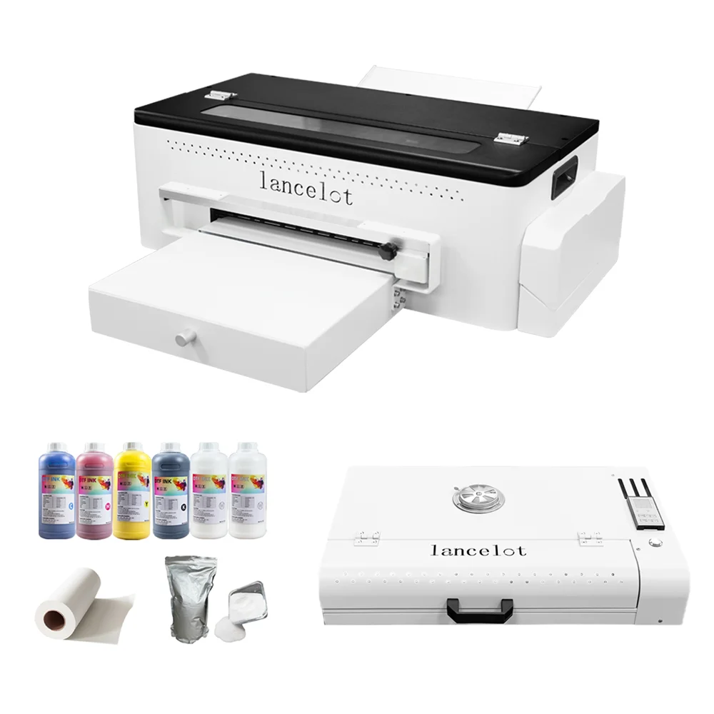 

Lancelot L1800 Desktop machine With A3 Oven printer with cutter for pet film 30cm Clothes Inkjetd with PET Film Pigment Ink