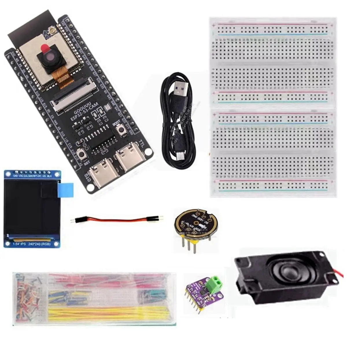 “QUALITY EXCELLE“AI Voice Chatbot DIY Kit with OV3660 Camera 1.54 Inch Screen Dispaly --N16R8 for Xiaozhi