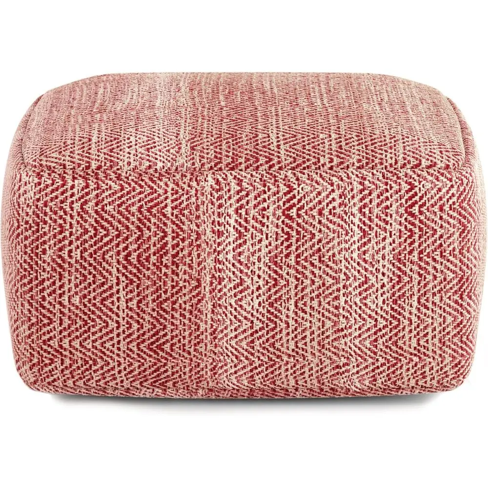20 poufs larges en coton à motifs Boho marron, tissés à la main pour le salon, texture artisanale, assemblés