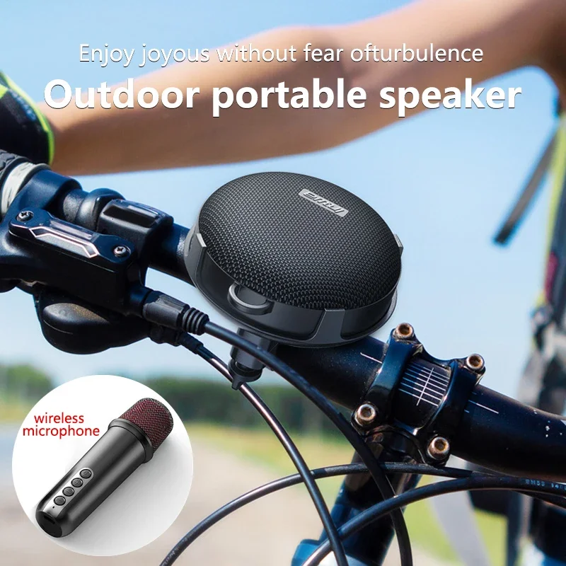 MZ-500K Cycling Bluetooth Speaker with MIC Portable Wireless Audio HIFI Sound Quality Outdoor Subwoofer Hands-free Call TF Card