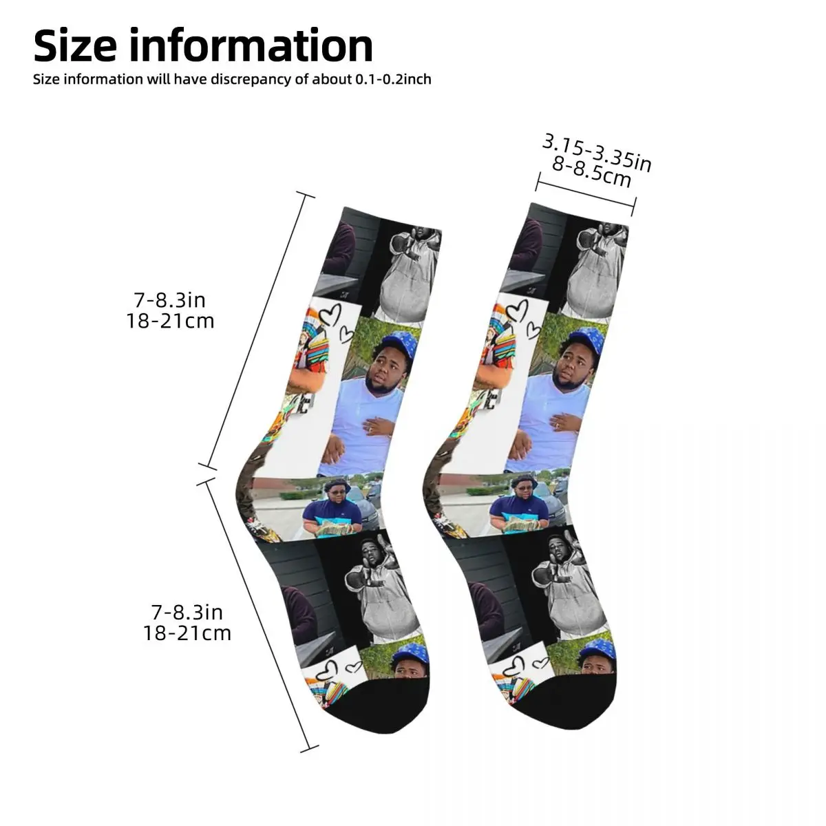 Rod Wave Socks Harajuku Super Soft Stockings All Season Long Socks Accessories for Unisex Christmas Gifts