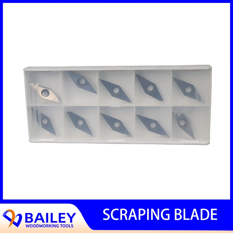 BAILEY 10PCS 28x4x2.5mm Diamond Carbide Replacement Cutter Inserts Knives With Radius Point for Edge Banding Machine