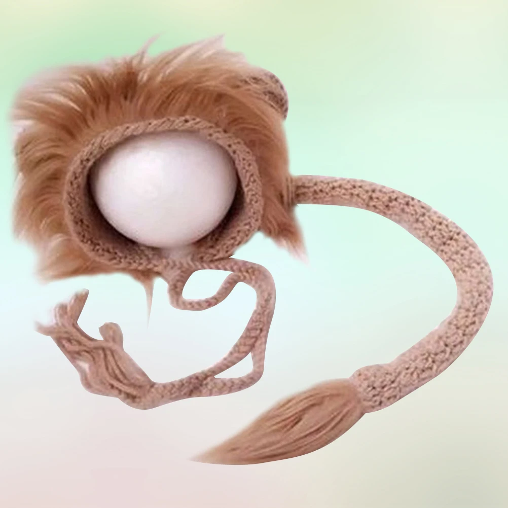 

Baby Photography Soft Yarn Lion Knit 1-3 Months Baby Photography Clothes Newborn Photo Props Outfit Shoot Clothes